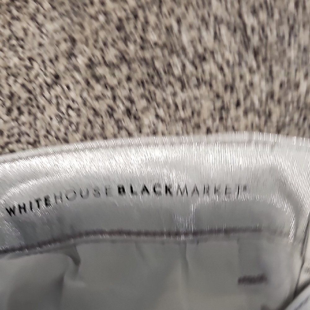 White House Black Market Shimmering Silver Skinny Jeans - Picture 7 of 7